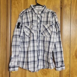 Xl Mens Harley Davidson button-up